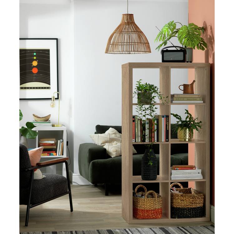 Habitat Squares Plus 8 Cube Storage Unit - Dark Oak