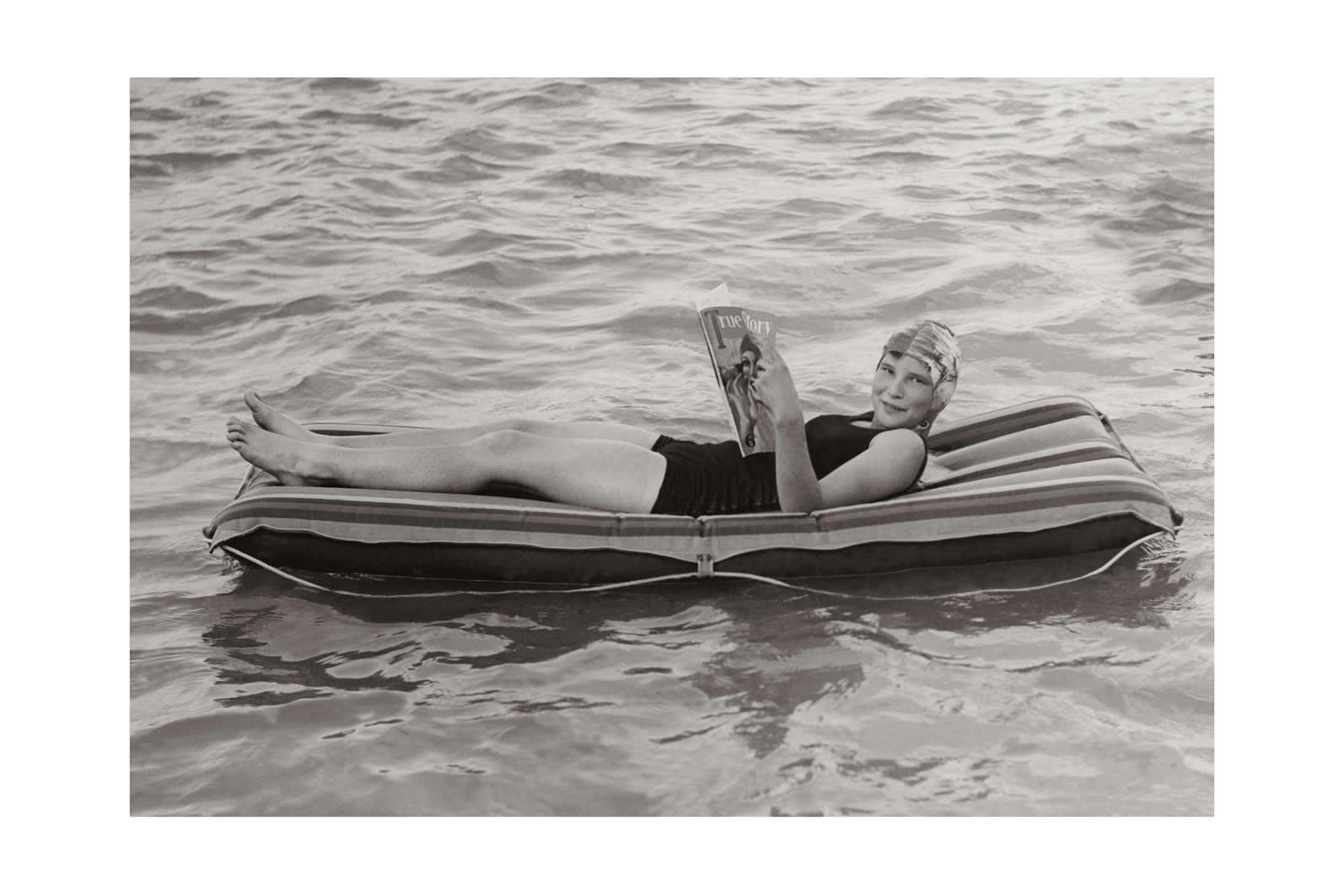 MER - Photo ancienne noir et blanc mer n°79 alu 40x60cm
