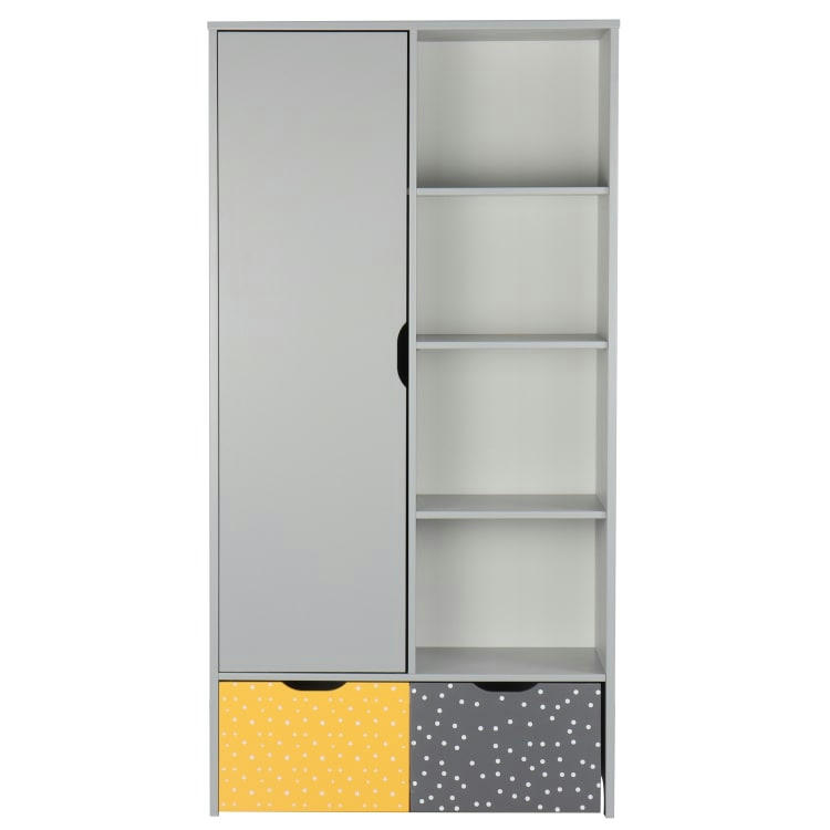 JIM - Armoire  multicolore  effet bois   45x90