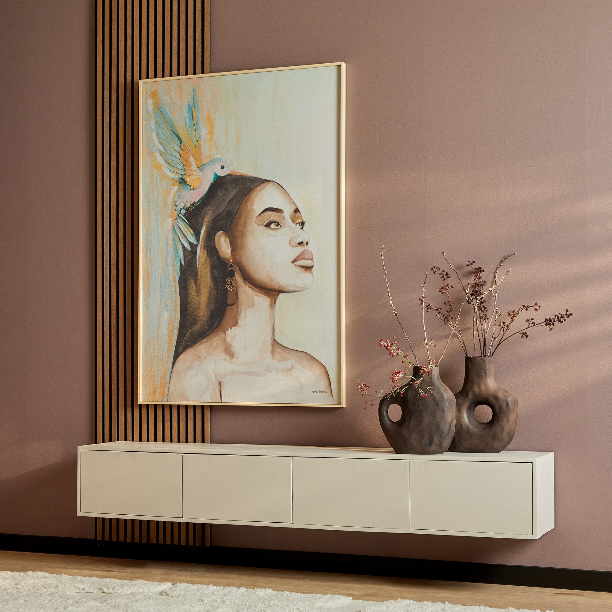 Starfurn tv meubel Vision - beige - 30x200x35cm