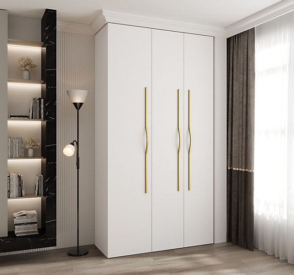 Armoire Como 2 a portes battantes H. 245 x L. 130 x P. 50, 3 portes