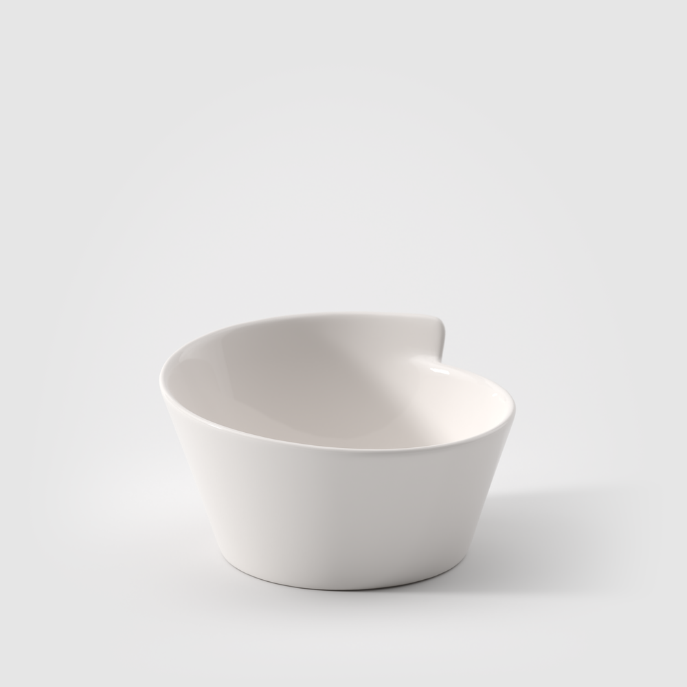 NewWave Cereal bowl - White, 8.2 oz, Premium Porcelain