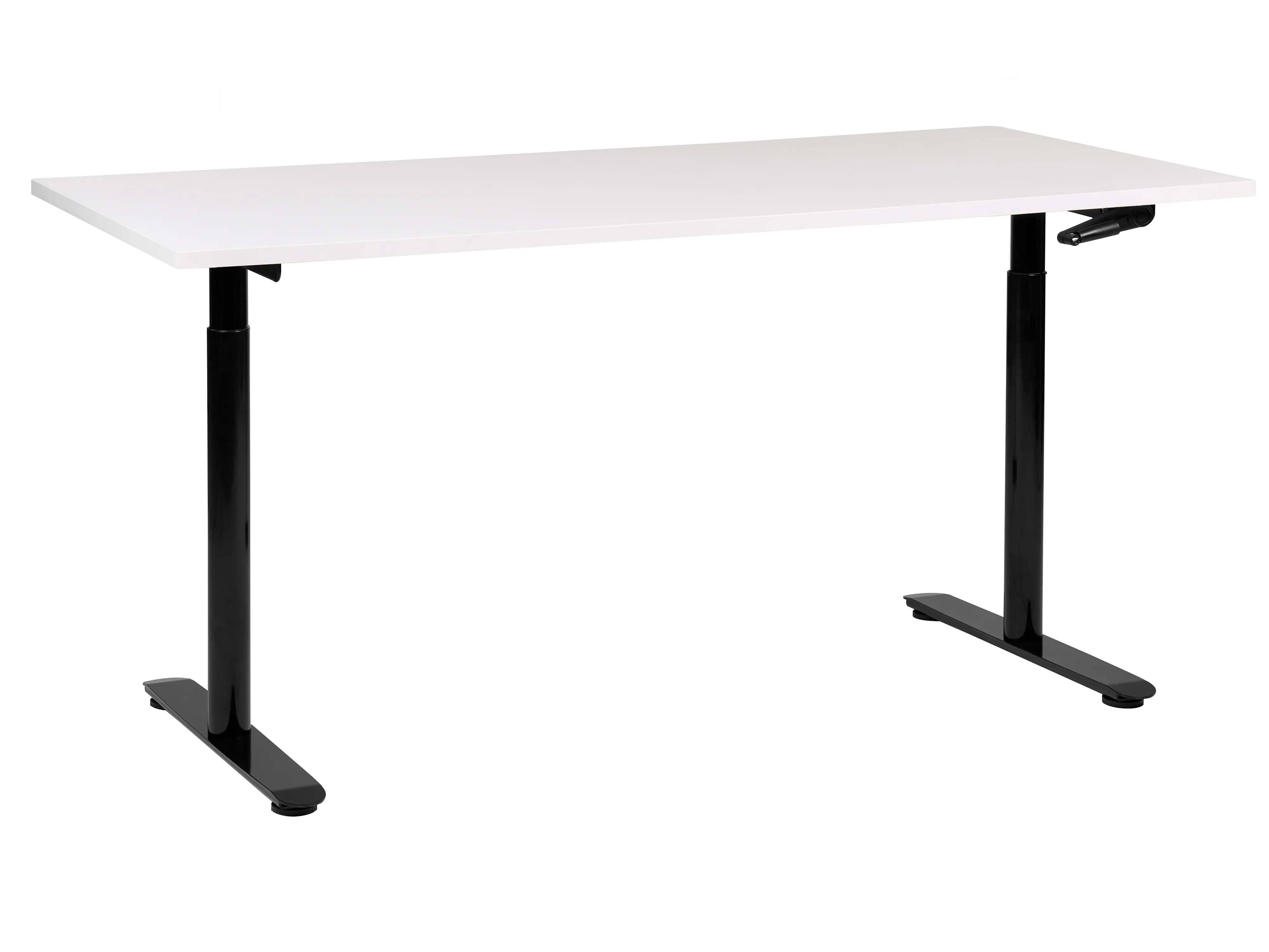 Manual Adjustable Standing Desk DESTINAS White/ Black 160 cm 72 cm