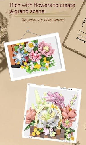 NNEOBA DIY plant bonsai creative flower basket model