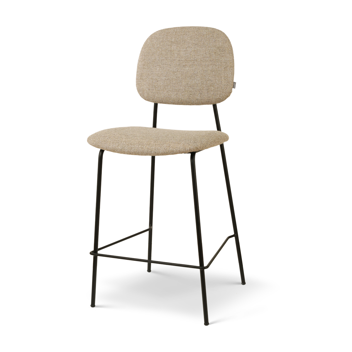Nolon Jasmijn Barkruk Taupe Melange - Zwart - 65 cm