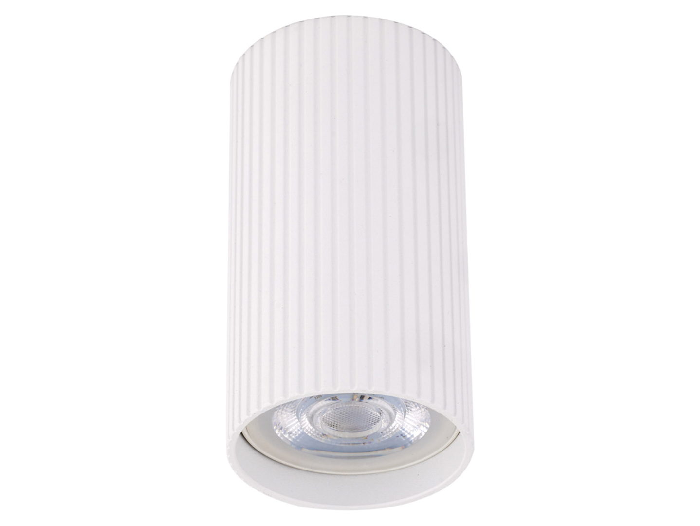 Lampa natynkowa Tune 10 cm metalowa biała