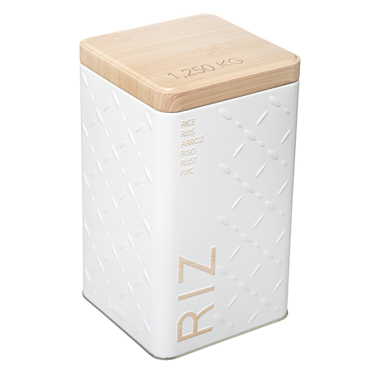 Caixa para arroz em metal 1,25kg