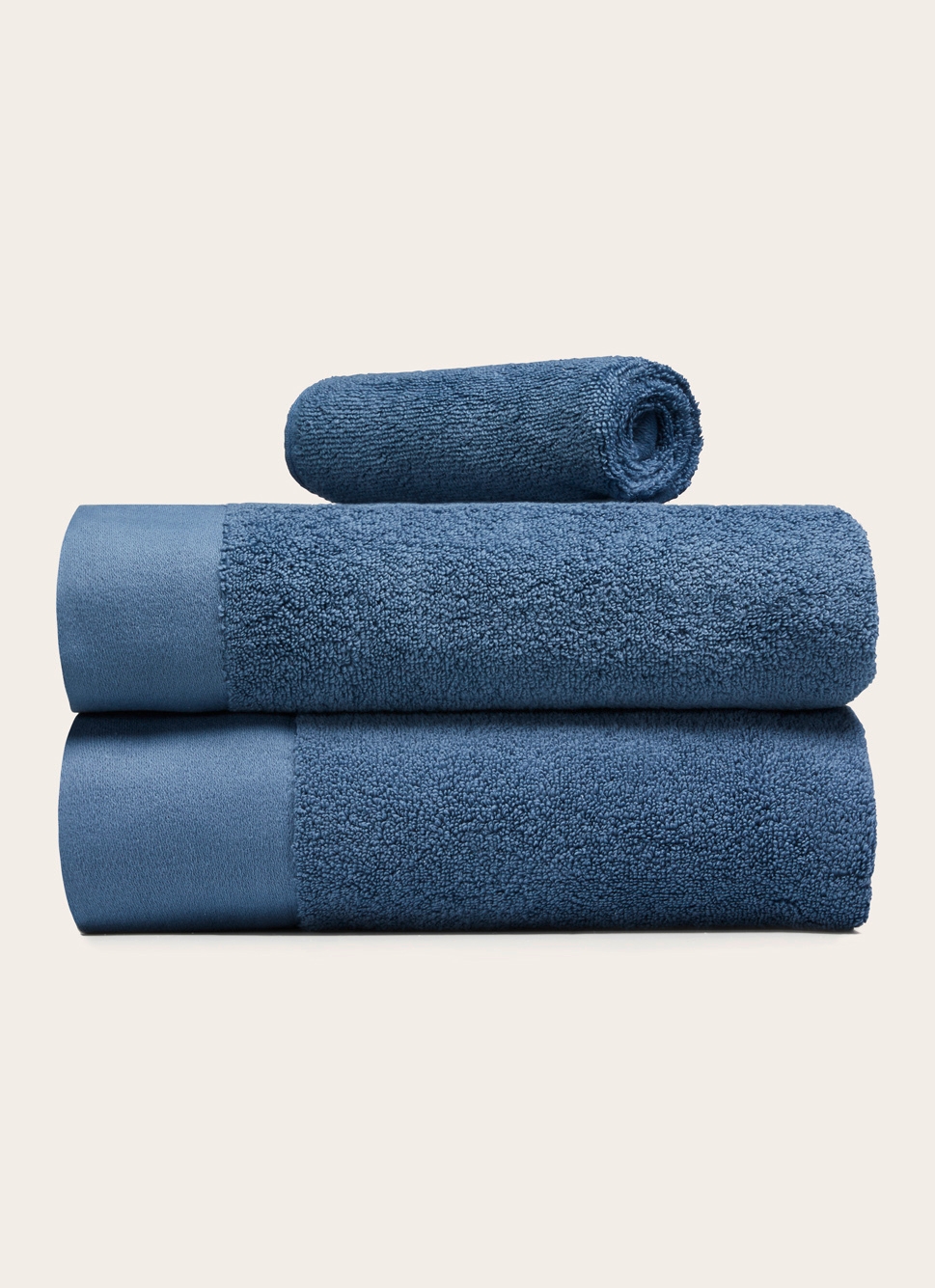 DRAP DE BAIN COTON MOELLEUX ZÉRO TORSION BLEU BALTIQUE