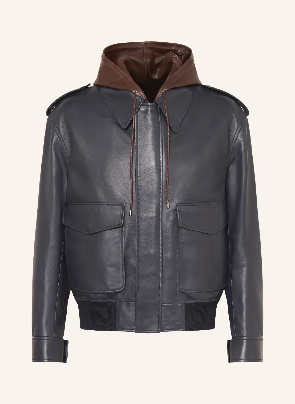 LOEWE Lederblouson mit Blende
