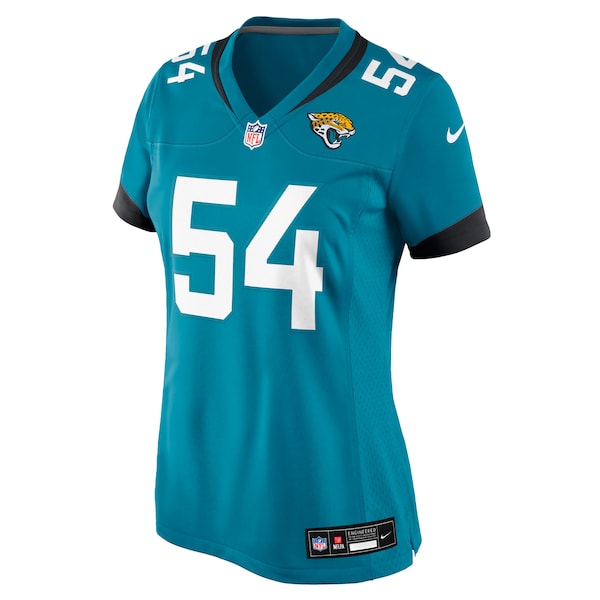 Jack Kiser Jacksonville Jaguars Nike Women's Team Game Jersey -  Teal