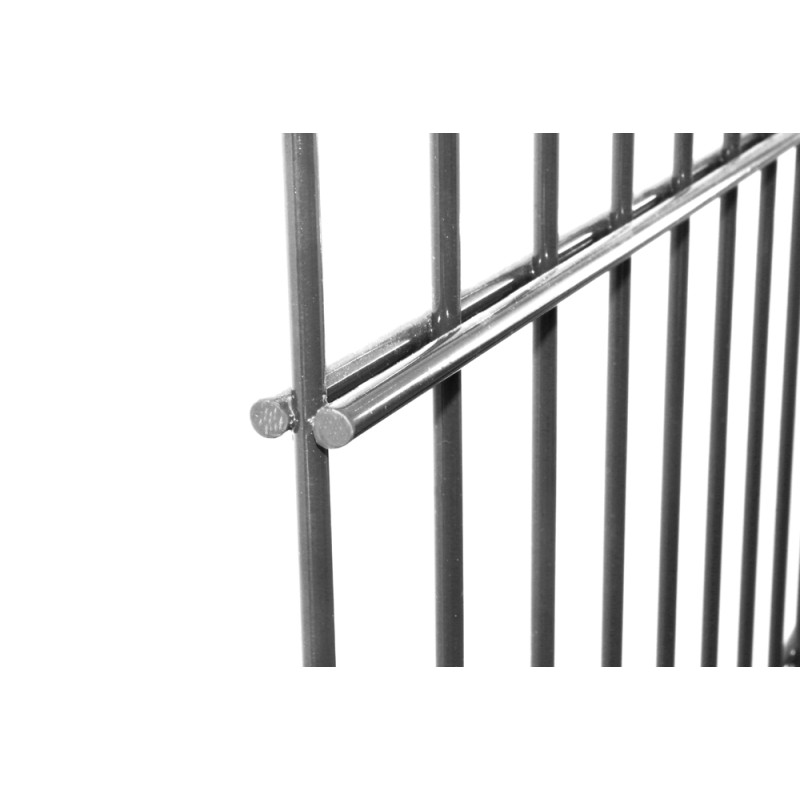 Panneau de treillis double renfort Roma anthracite 220 x 143 cm GIARDINO