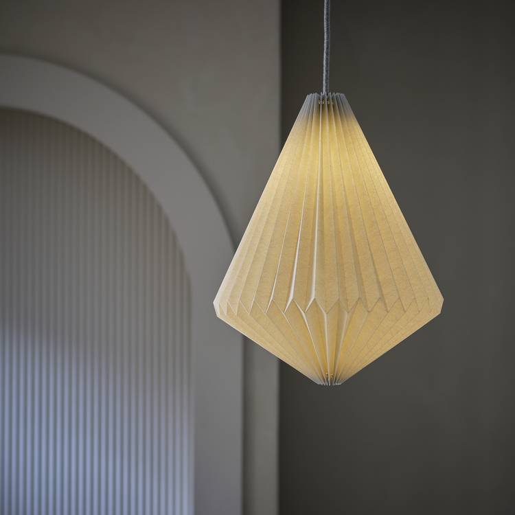 Habitat Grey Paper Easy Fit Lampshade - 30cm