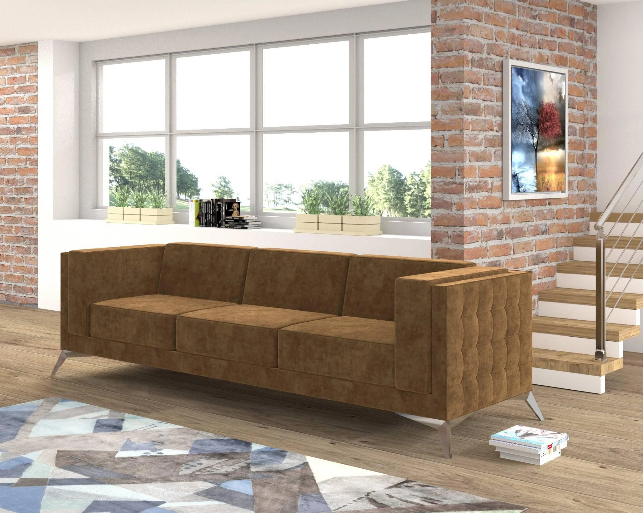 3-zitsbank Gusto velvet