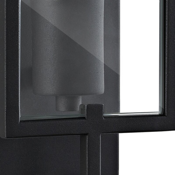 WINGBO Industrial Wall Sconce Set of 2, Farmhouse Style Black Wall Lighting Fixture - N/A