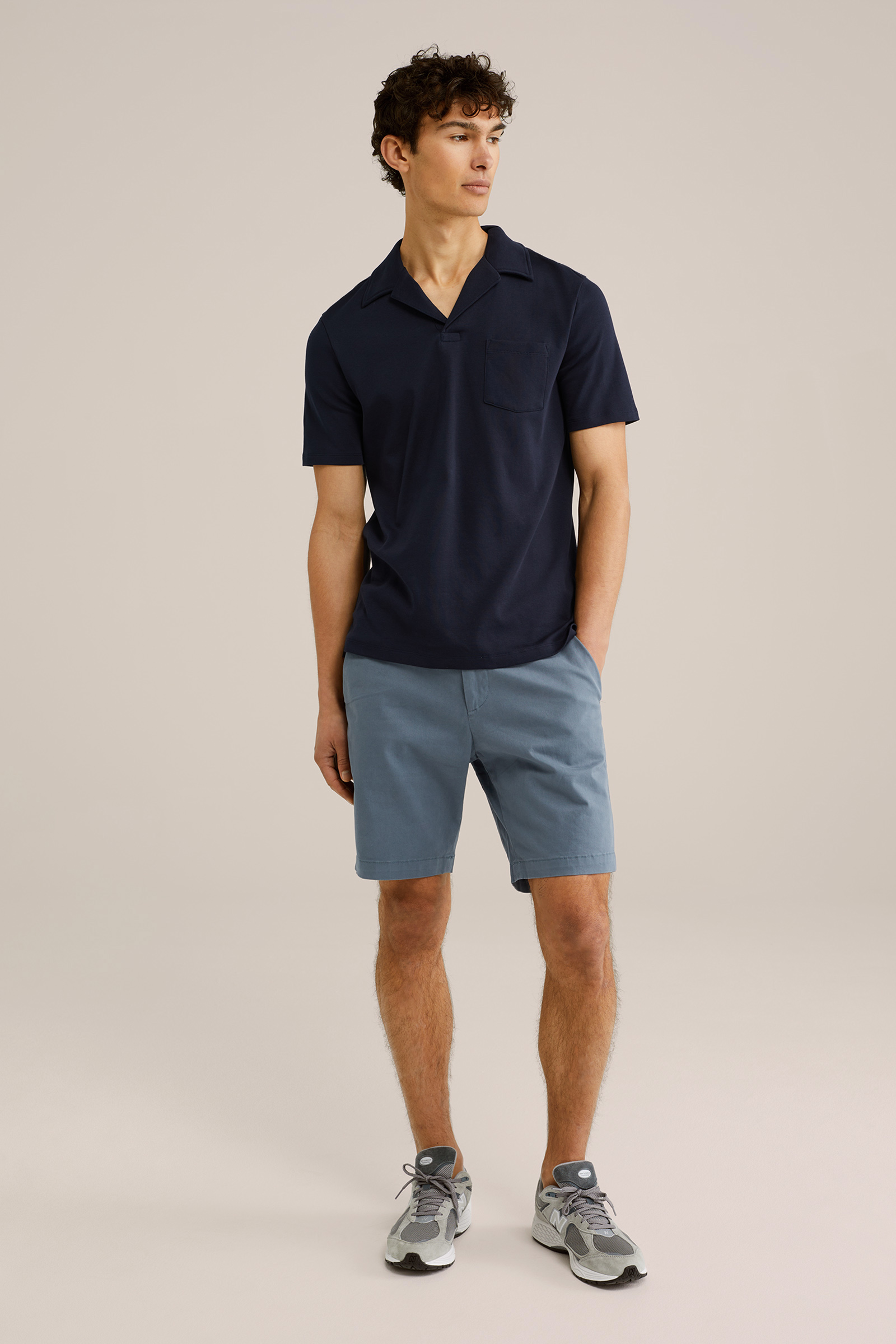 Heren slim fit polo