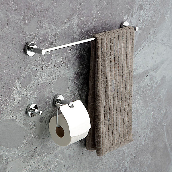 Ensemble De 3 Accessoires De Salle De Bain Chromés Muraux - Necessary