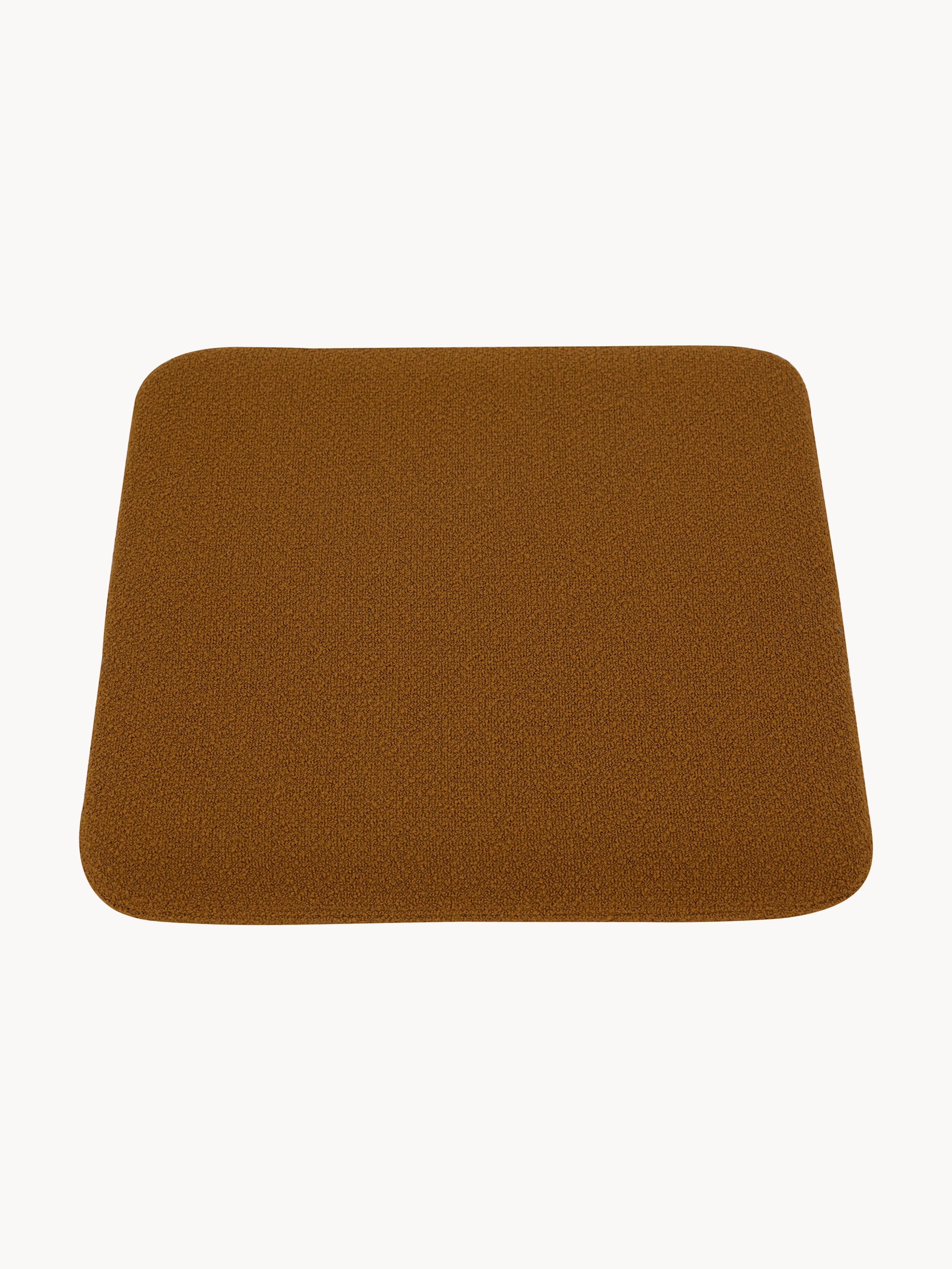 Bouclé-Sitzkissen Curva für Hocker