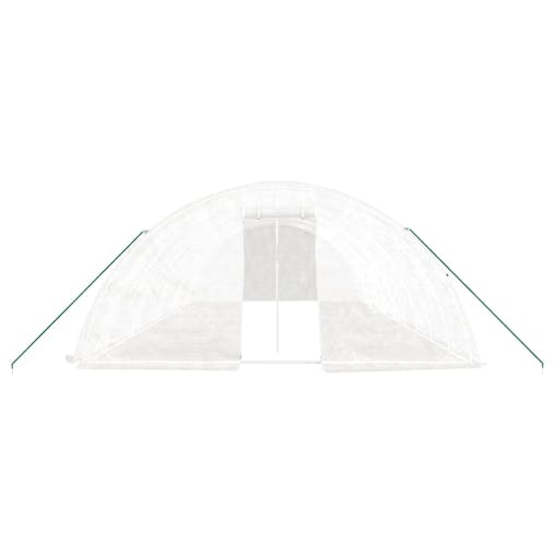 NNEVL Greenhouse with Steel Frame White 50 m&sup2; 10x5x2.3 m