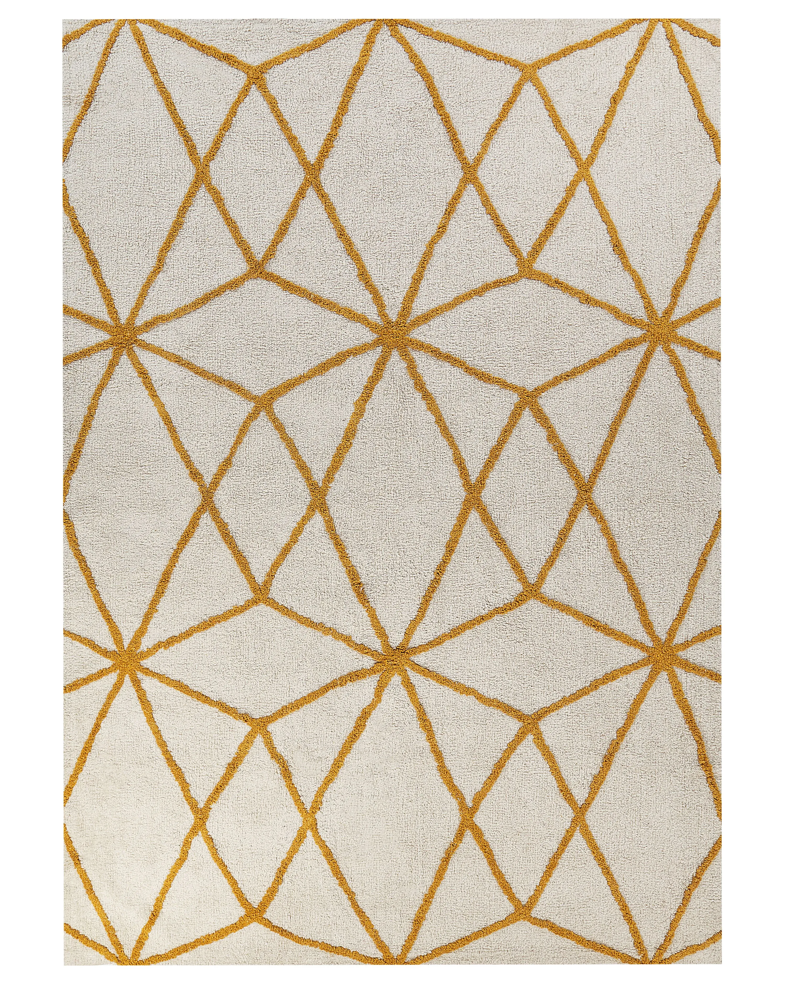 Rug MARAND Yellow 160 x 230 cm Cotton