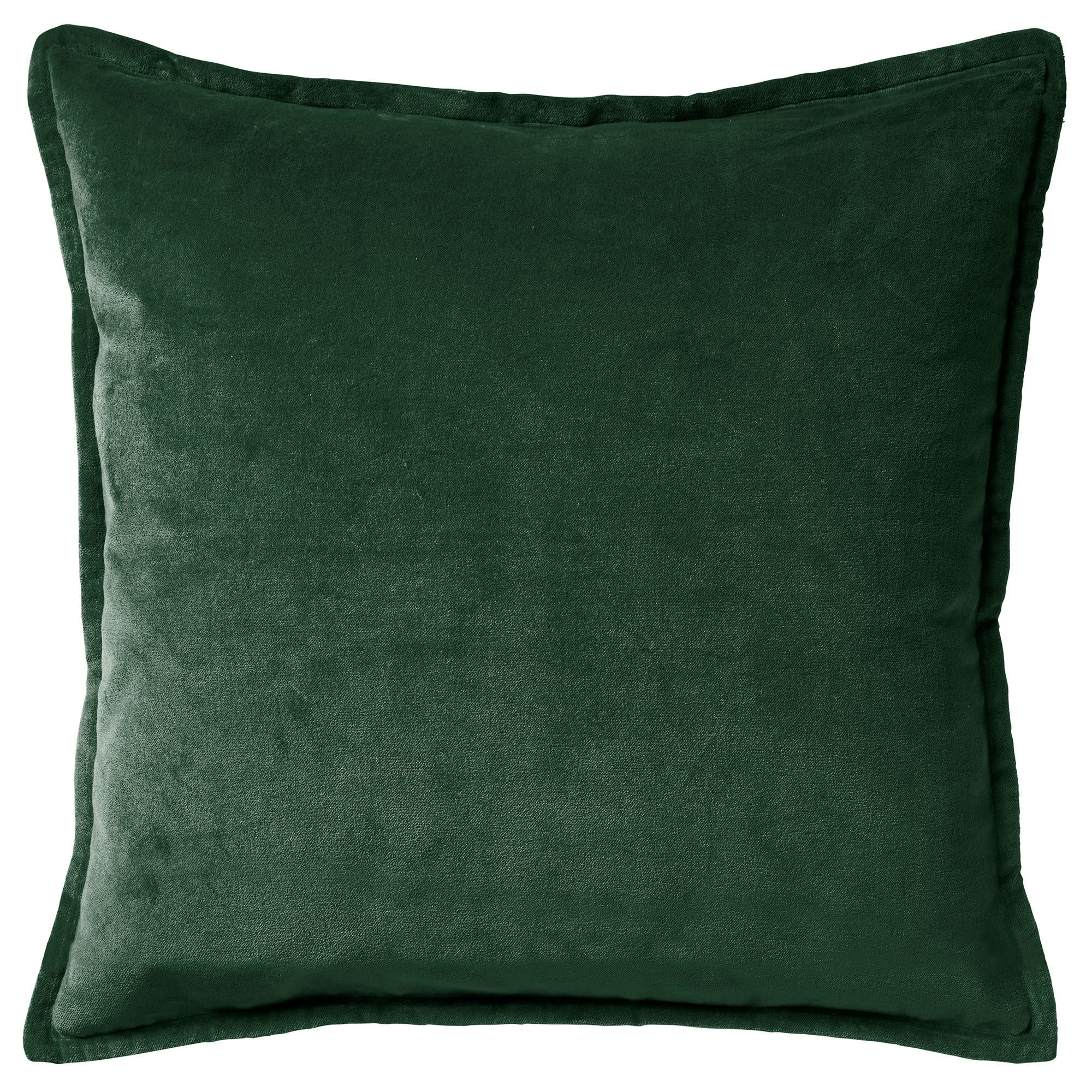 - Housse de coussin vert en velours-50x50 cm uni