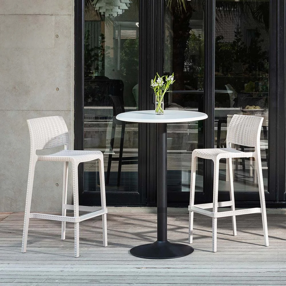 Rue Resin Stackable Bar Stools, Set of 2