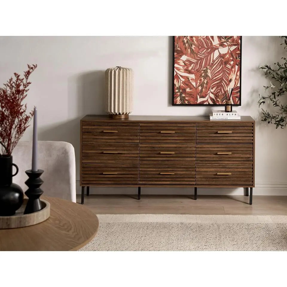 KEITH - Ladekast - Donkerbruin - MDF