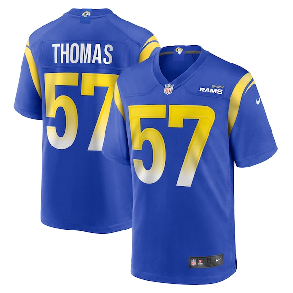 Zachary Thomas Los Angeles Rams Nike Team Game Jersey -  Royal