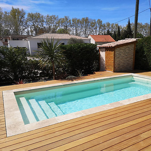 Kit terrasse complet - GARAPA - Ep.21 mm x l.145 mm - L.1,25 m/ 45 m²