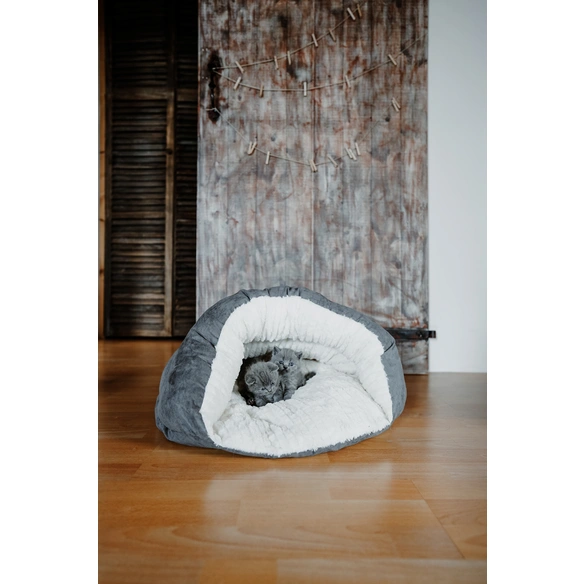 Katzenhöhle »Brighton«, für Katzen, Polyester, grau