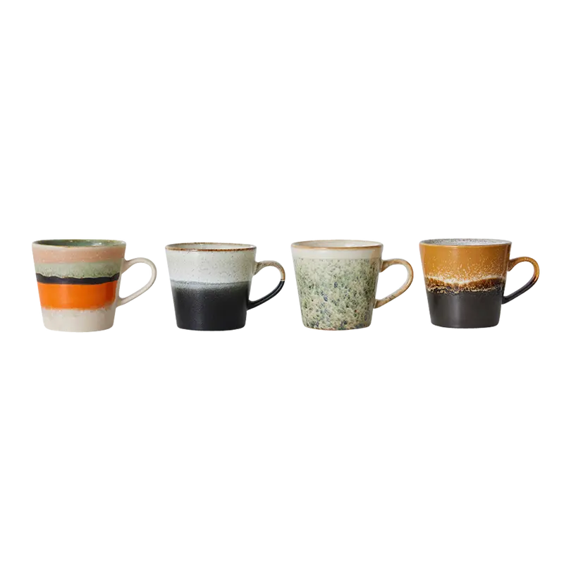 Tassen-Set 4-teilig 70'S