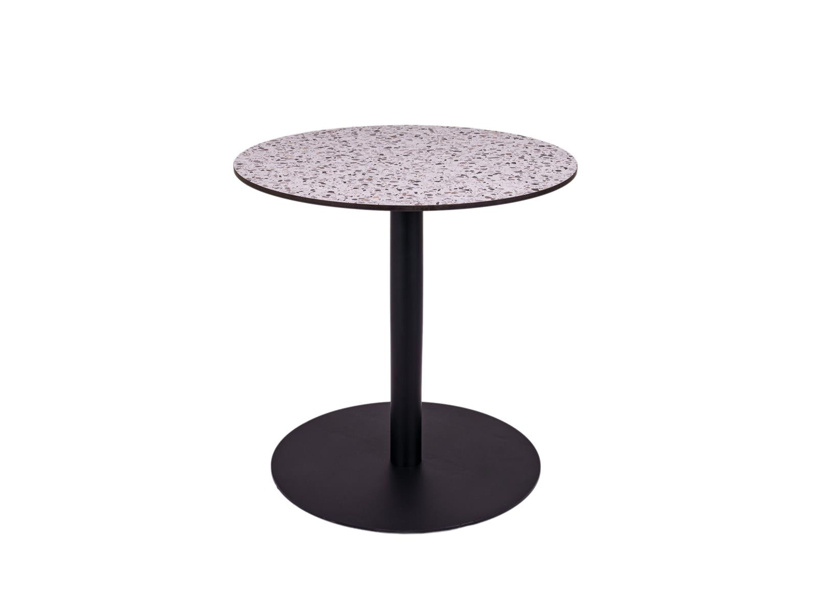 MaximaVida ronde HPL terrazzo eettafel Lucca 75 cm - zware 40 kg uitvoering