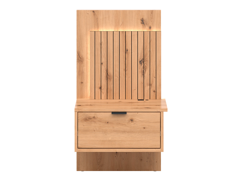 Szafka nocna Lamea lewa 52 cm dąb artisan z USB LED