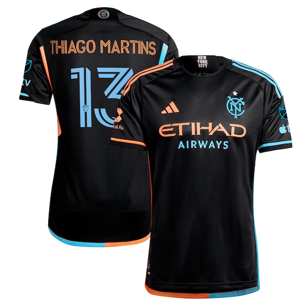 Thiago Martins New York City FC adidas 2024 24/7 Kit Authentic Player Jersey - Black