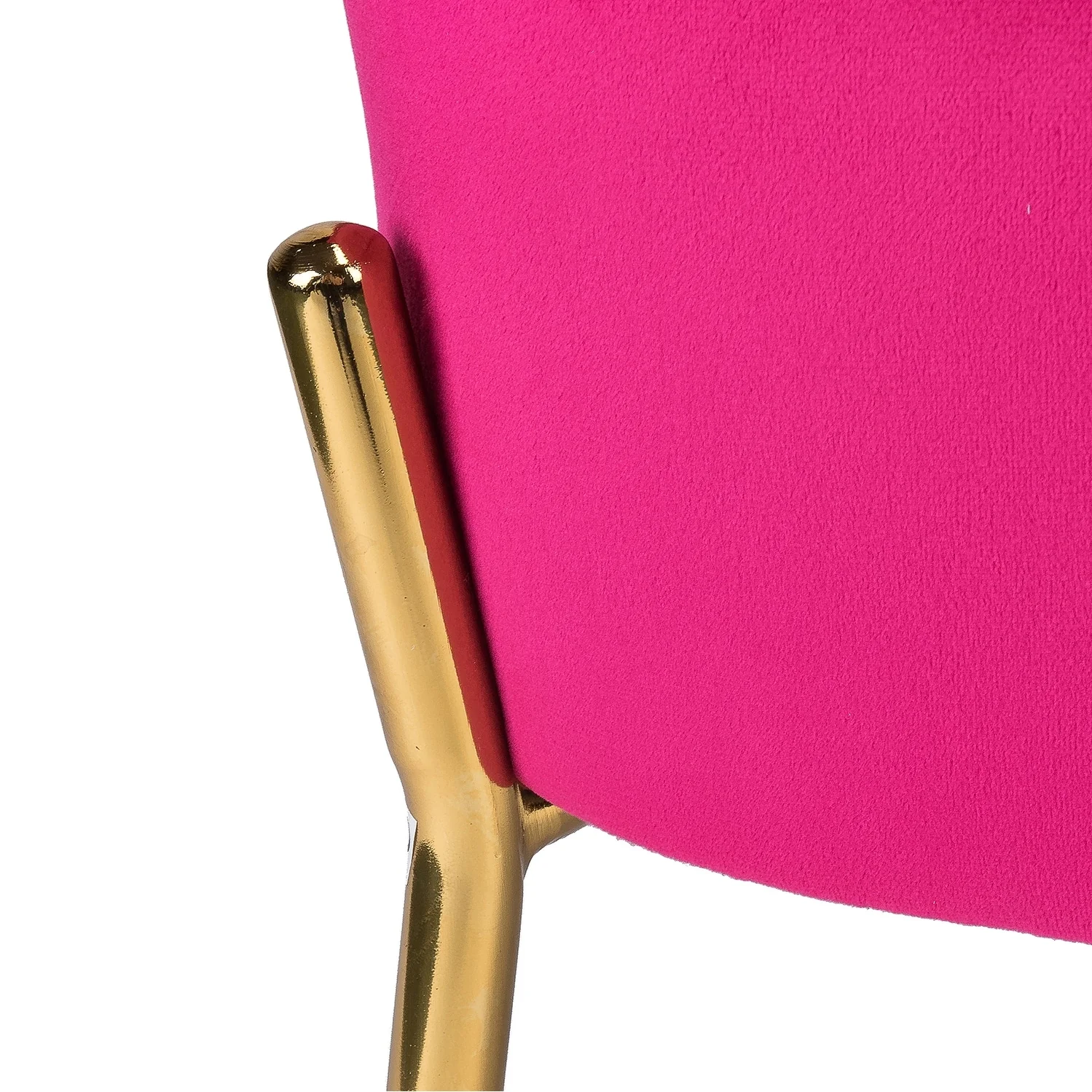 Marina Modern Velvet Accent Chair with Golden Legs Set of 2 by HULALA HOME