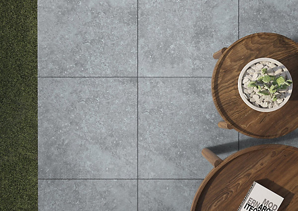 60x60 Lot 2 Dalles ép. 20mm Gres Pierre Perle R11 - Allocarrelage