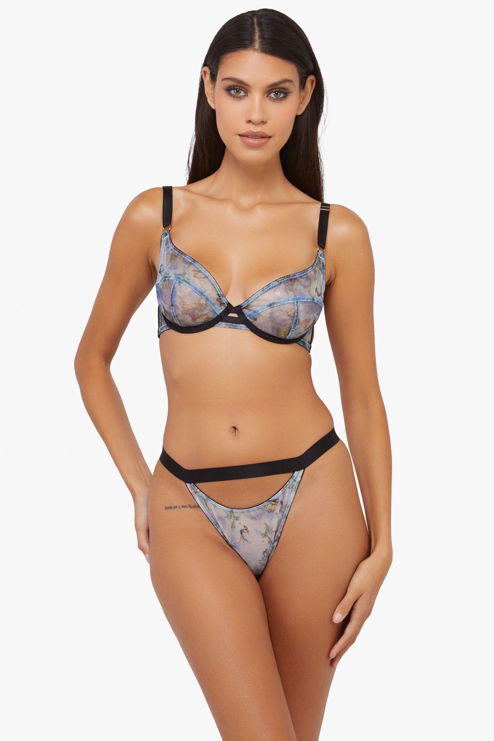 Playful Promises Talia Renaissance Printed Mesh Bra