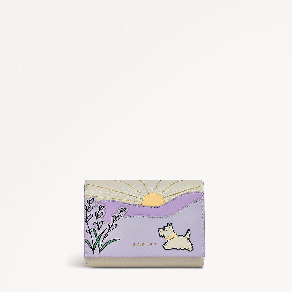 Lavender Fields Medium Flapover Purse - OSE11914