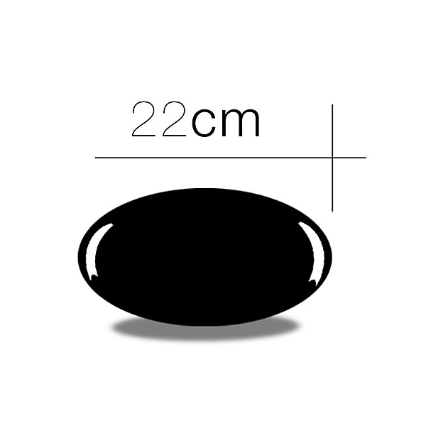 Lot de 24 plat oval, assiette de service coloris blanc en verre - Longueur 22 x Profondeur 15 cm