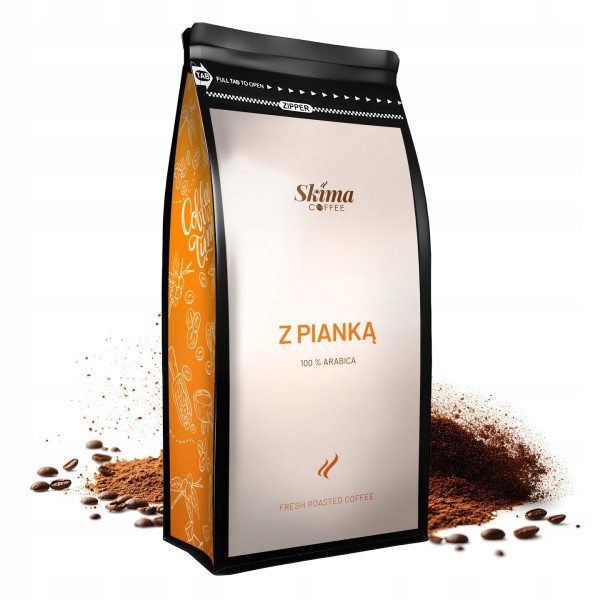Kawa Mielona 500g x2 Z Pianką / Brazylia Santos Świeża 1kg