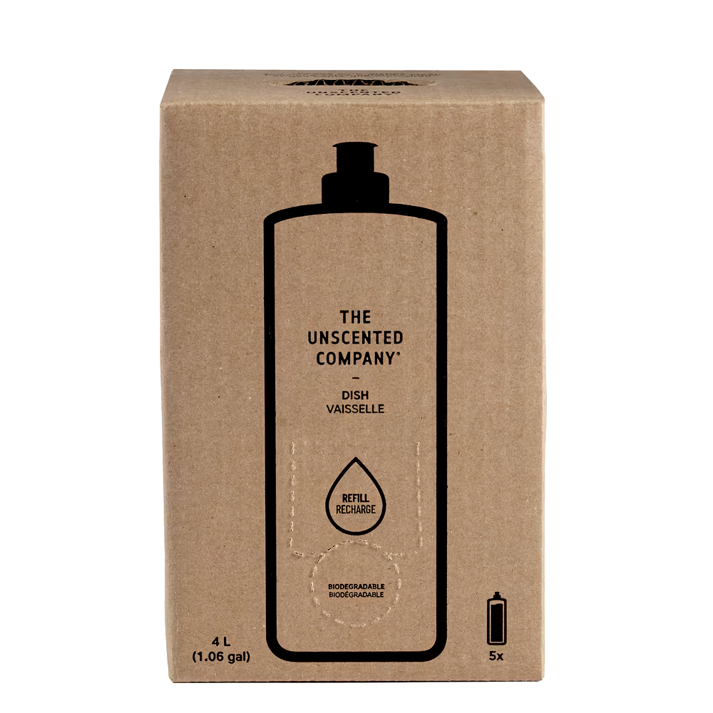 The Unscented Company Liquid Dish Soap, Unscented, 4-L