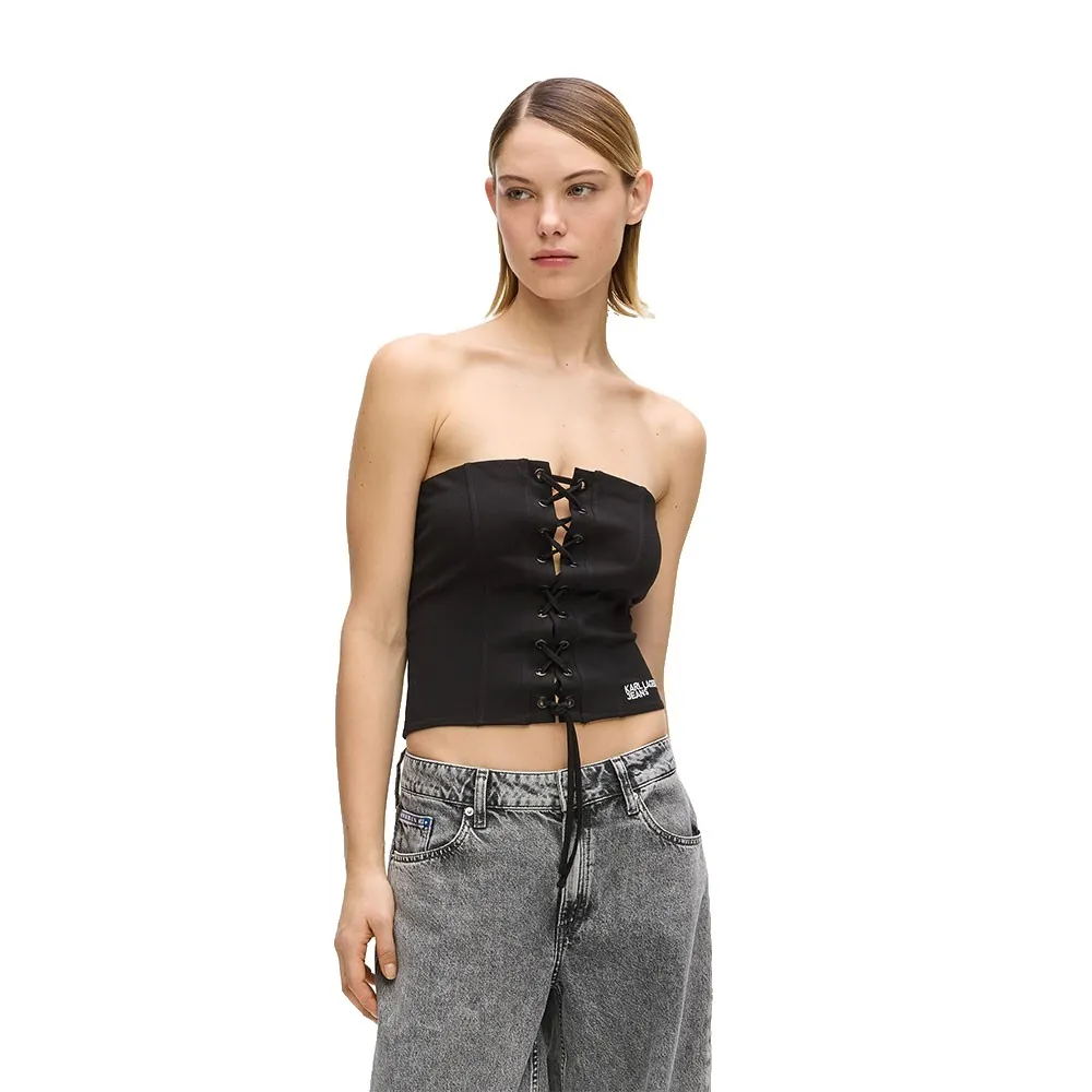 Karl Lagerfeld Jeans Milano Corset Sleeveless Top