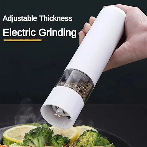 NNEOBA Electric Pepper Grinder Multi-Functional Spice Grinder White