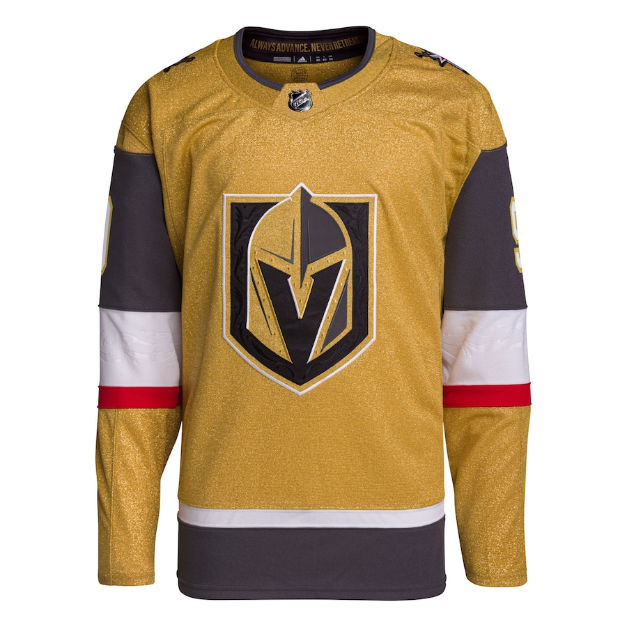 Jack Eichel Vegas Golden Knights adidas Alternate Authentic Pro Primegreen Player - Jersey - Gold