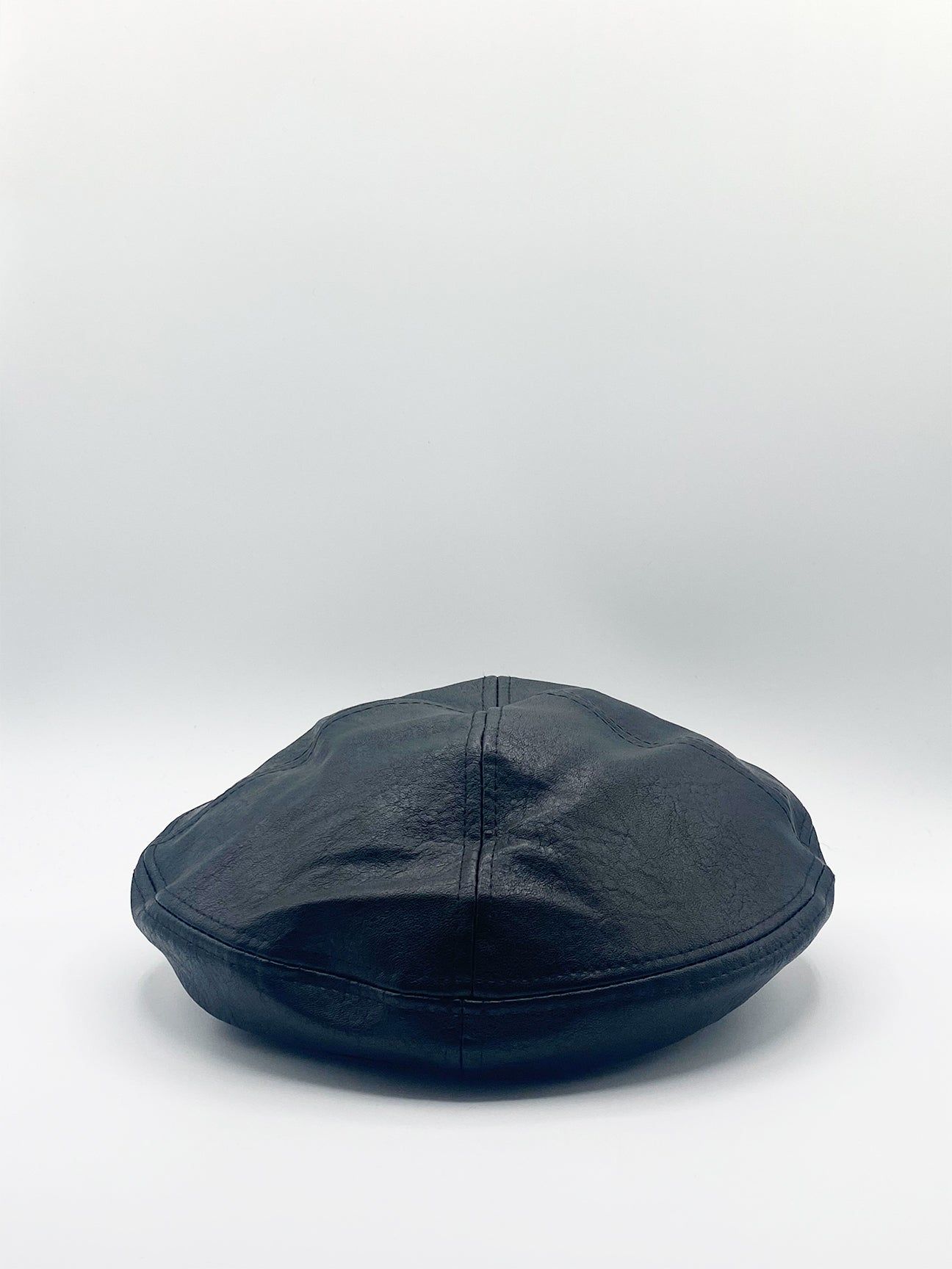 SVNX Flat Cap in Black PU