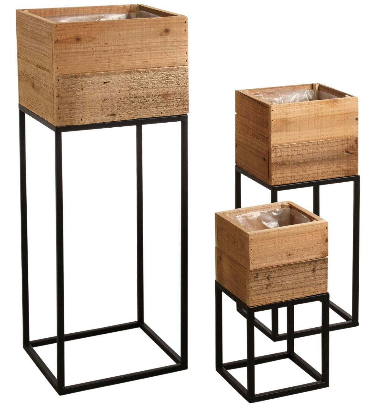 - Sellettes jardinières lofty (lot de 3)