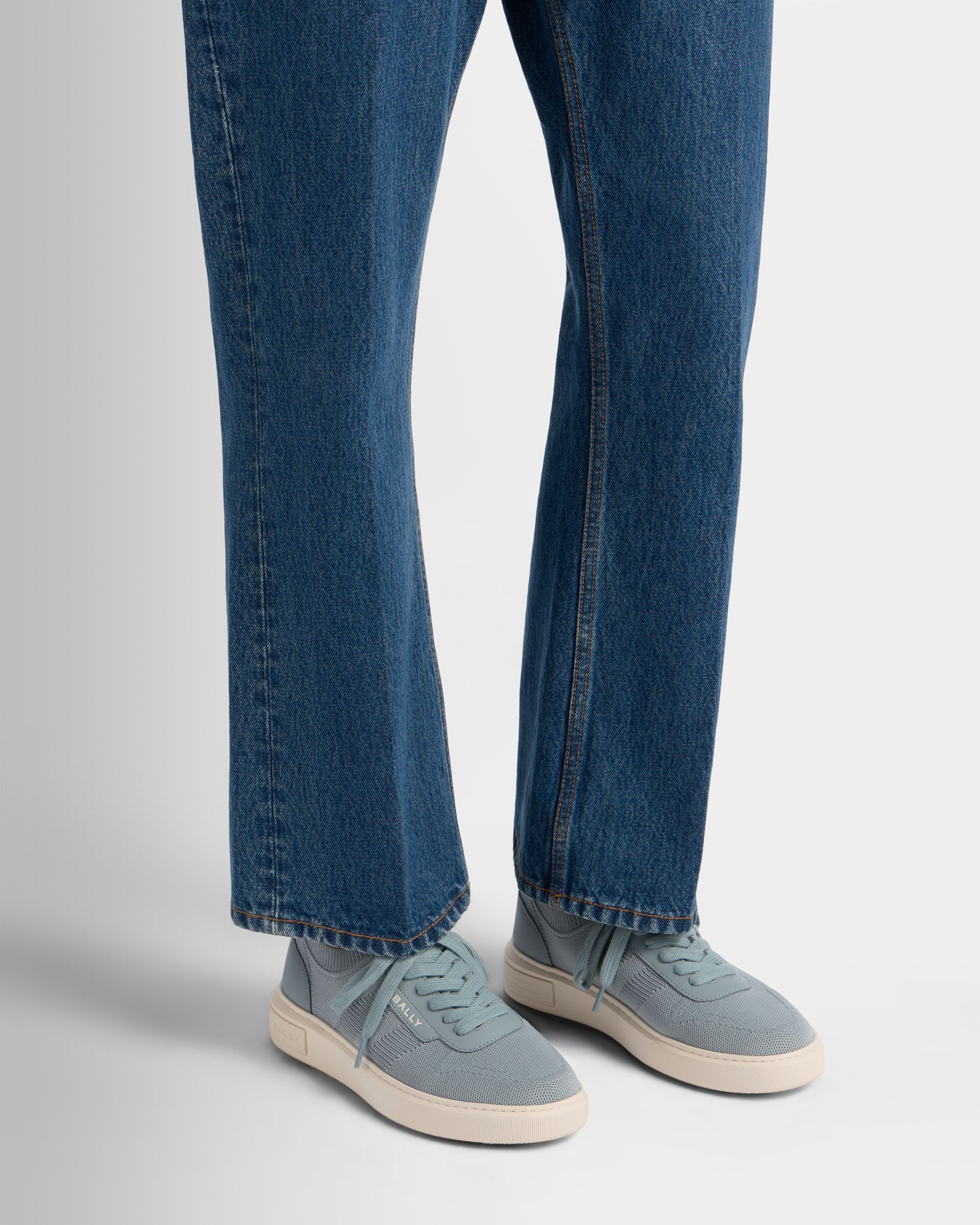 Sneaker Lift aus Stoff in Light Blue