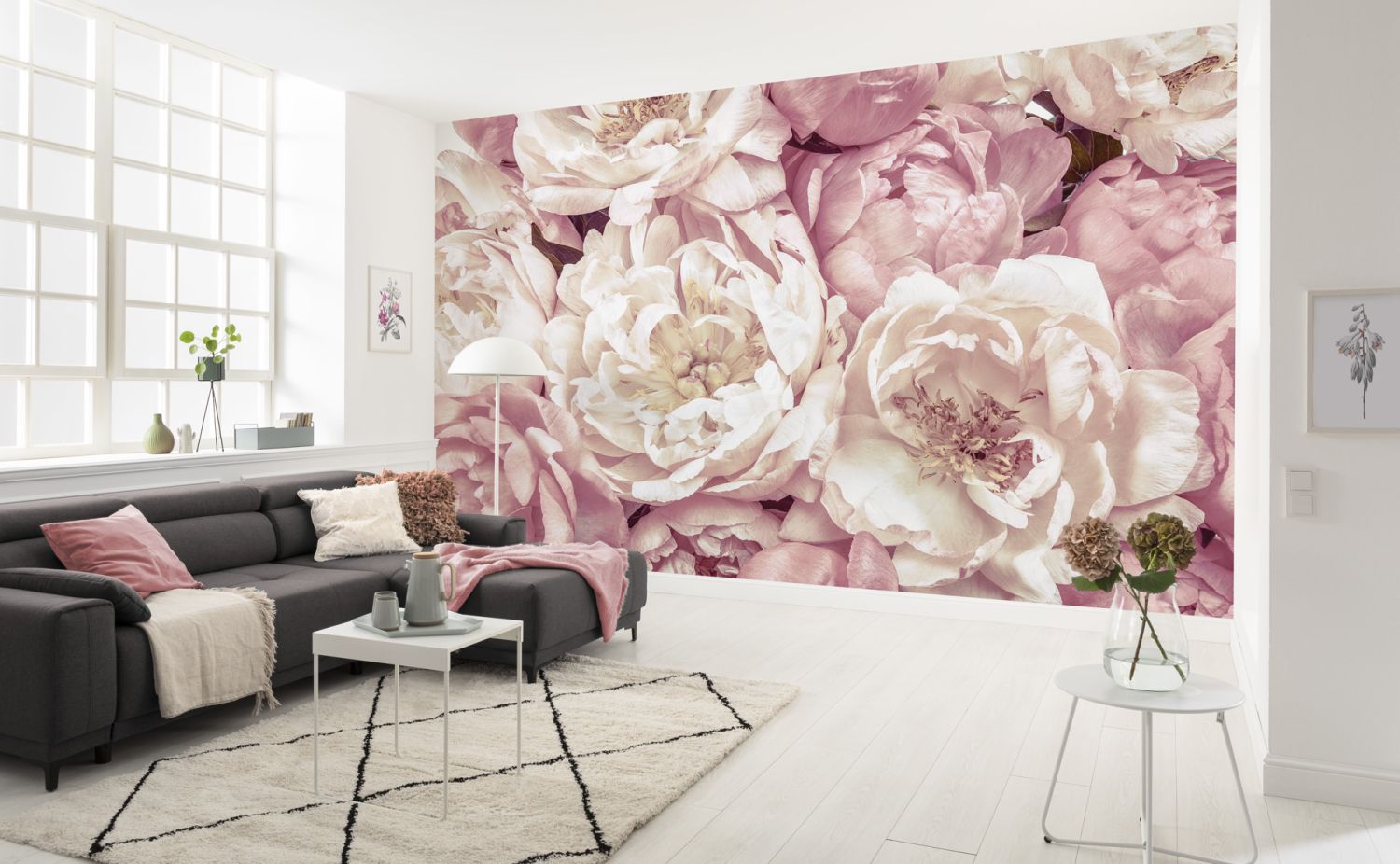 Komar fotobehang Peonies roze - 368 x 248 cm - 611145