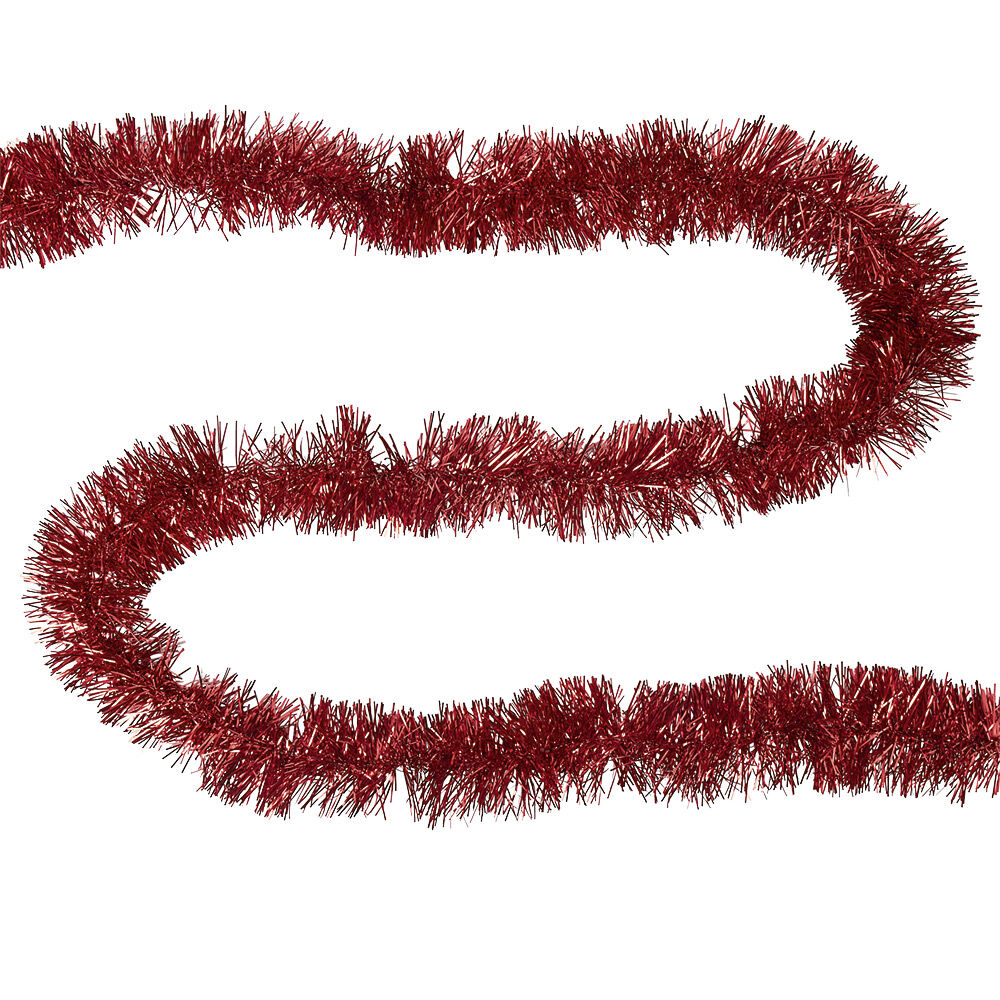 Guirlande de No&euml;l à brins scintillants Rouge 4 m