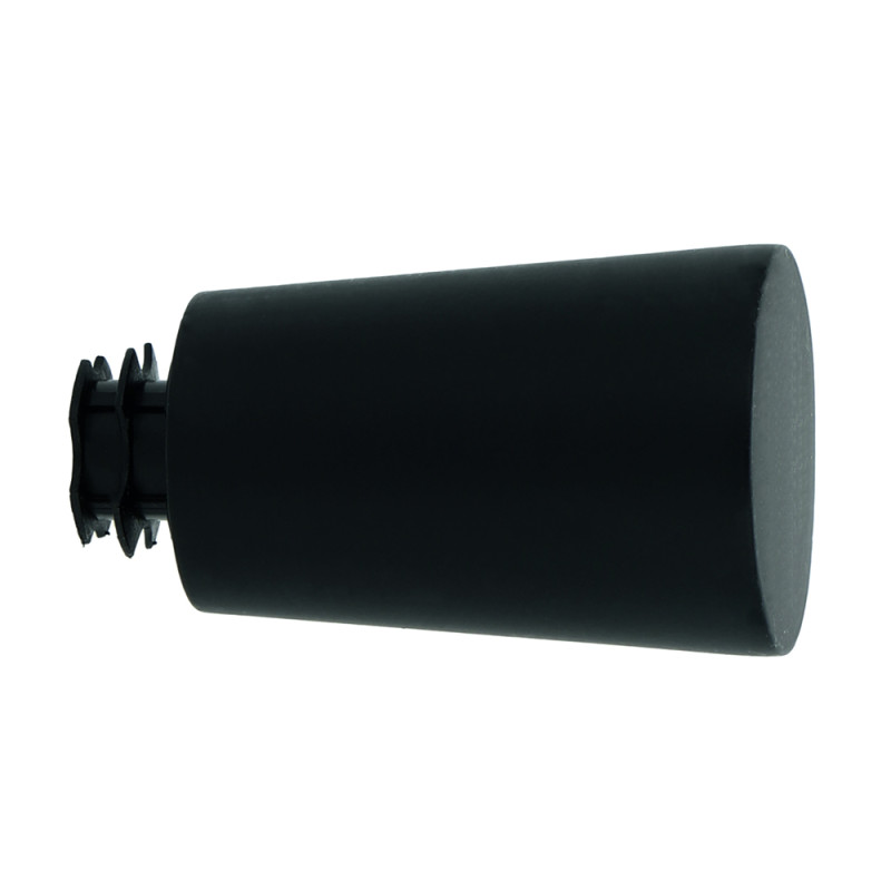 Embout de fermeture pour tringle en métal Medium noir mat Ø 20 mm 2 pièces MOBOIS