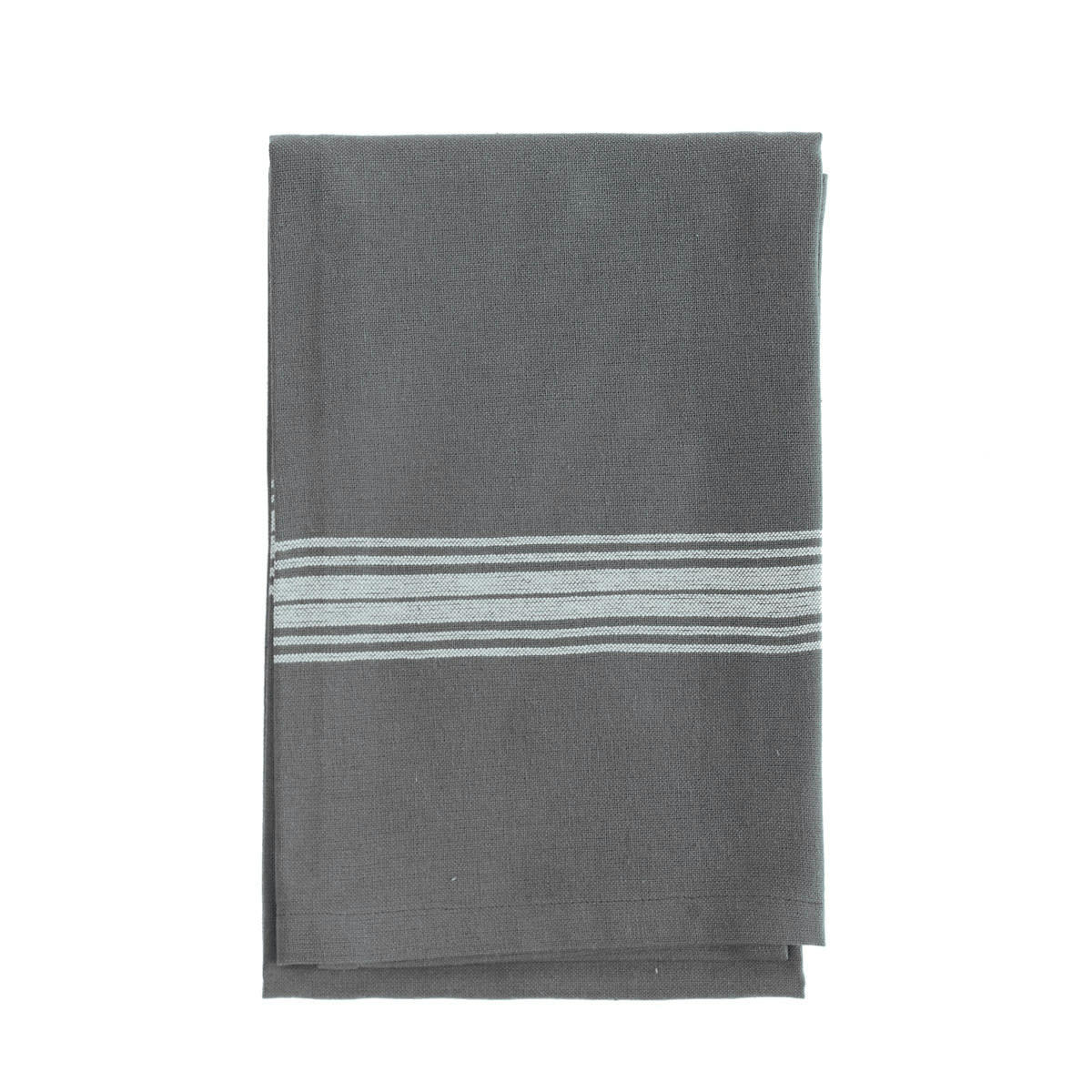 SKANDLIFE - Lot de 3 torchons coton  silver gris 50x70 cm